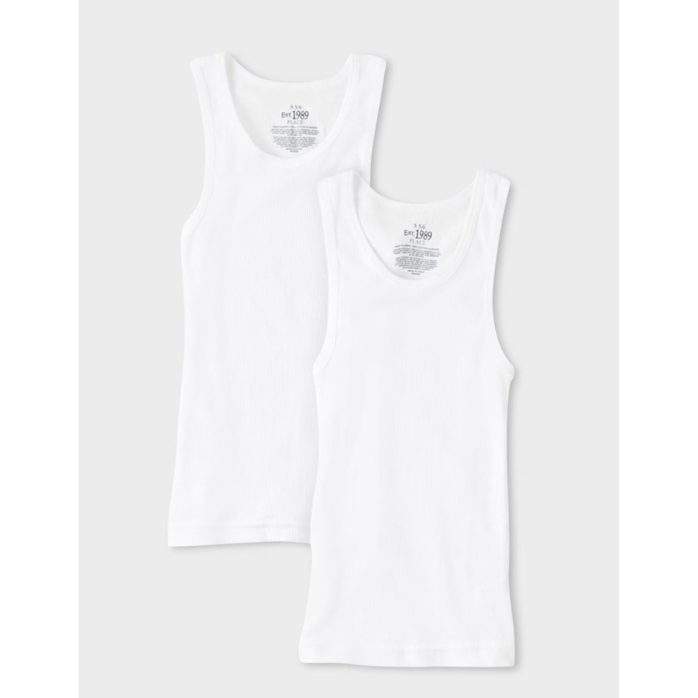 The Children's Place Boys White Tank Tops 4-Pack – Size Small (5-6) – NIP - Picture 1 of 4